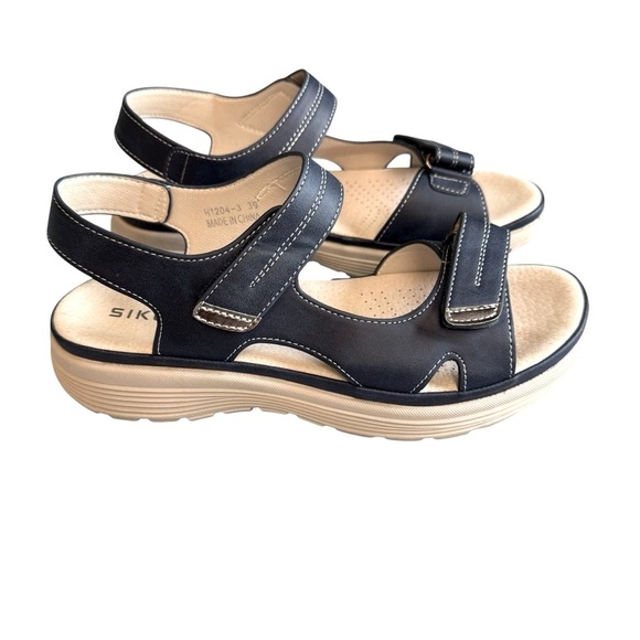Siketu Comfort Walking Sandals with Velcro Straps. Navy Blue Size 39 US 8 #1527 - Picture 5 of 8